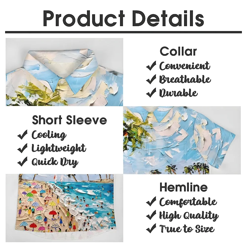 Men's Hawaiian Casual Short Sleeve Shirt 2406000953