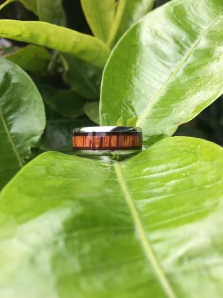 Milo and Palm Titanium Ring