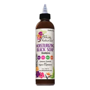 MOISTURIZING BLACK SOAP Shampoo 8oz by ALIKAY NATURALS