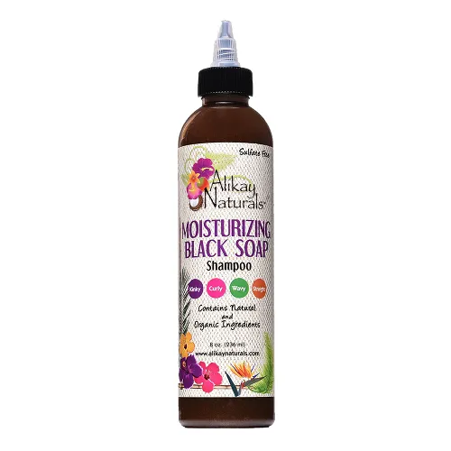 MOISTURIZING BLACK SOAP Shampoo 8oz by ALIKAY NATURALS
