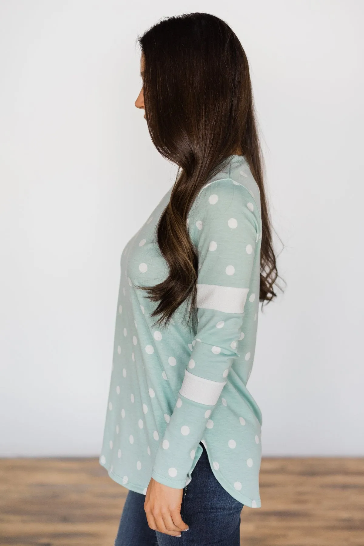 My Happy Place Top ~ Mint