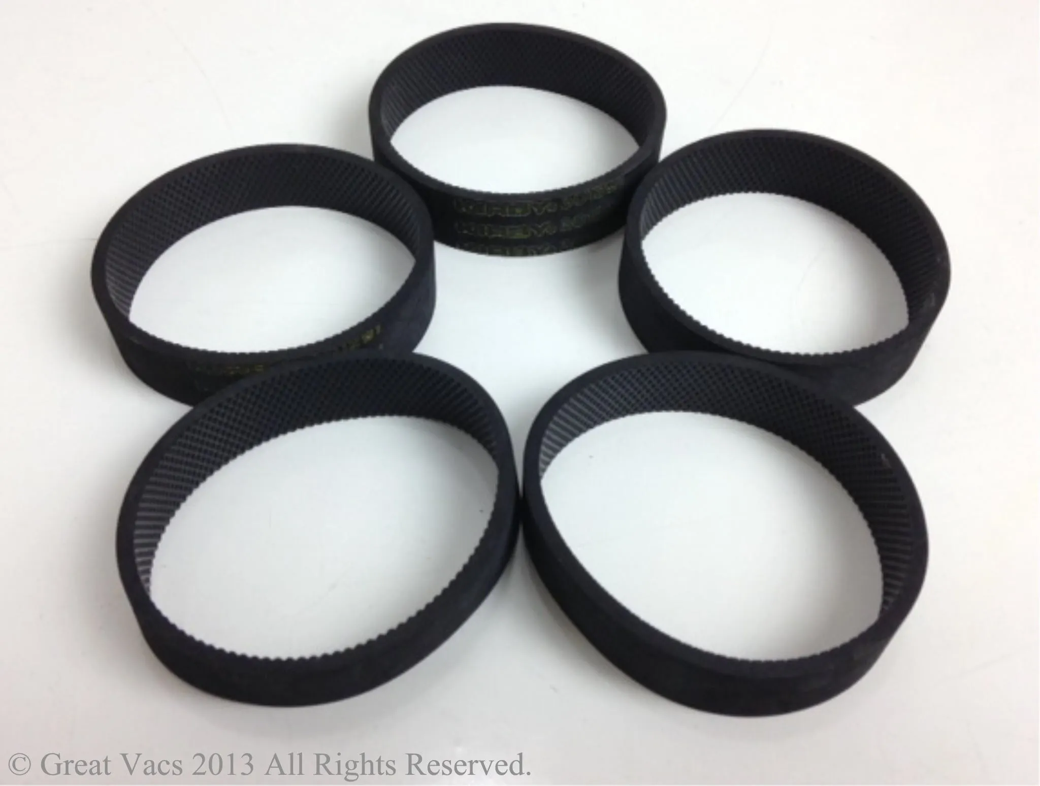 NEW 5 pack of TREADED Kirby Upright Vacuum Belts Fits ALL MODELS