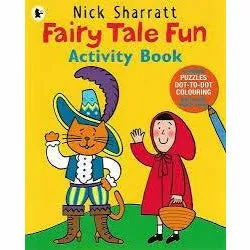 Nick Sharratt Activity 5 Books Collection Set Contains Puzzles Dot-To-Dot Colouring (Stellar Space, Fairy Tale Fun, Fantastic Farm)