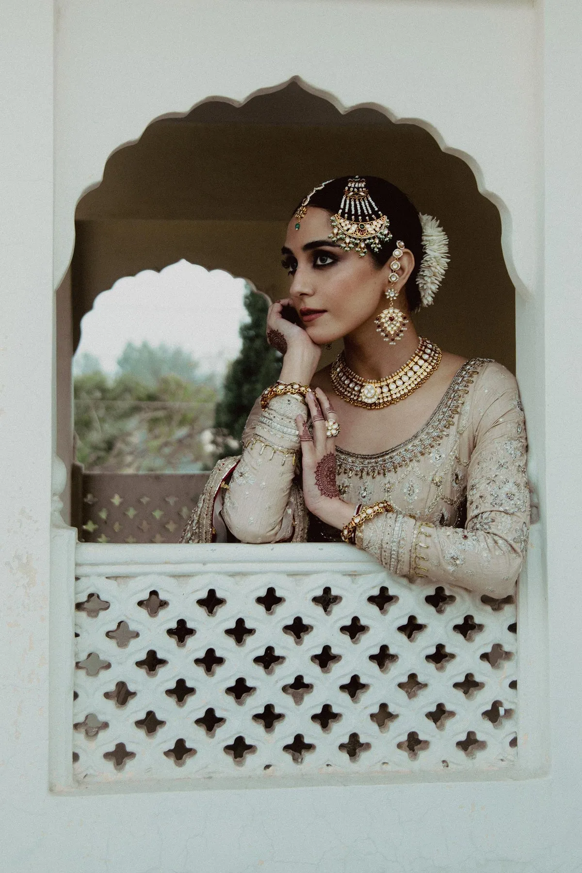Nikkah Dress in Pishwas Frock and Raw Silk Lehnga Style