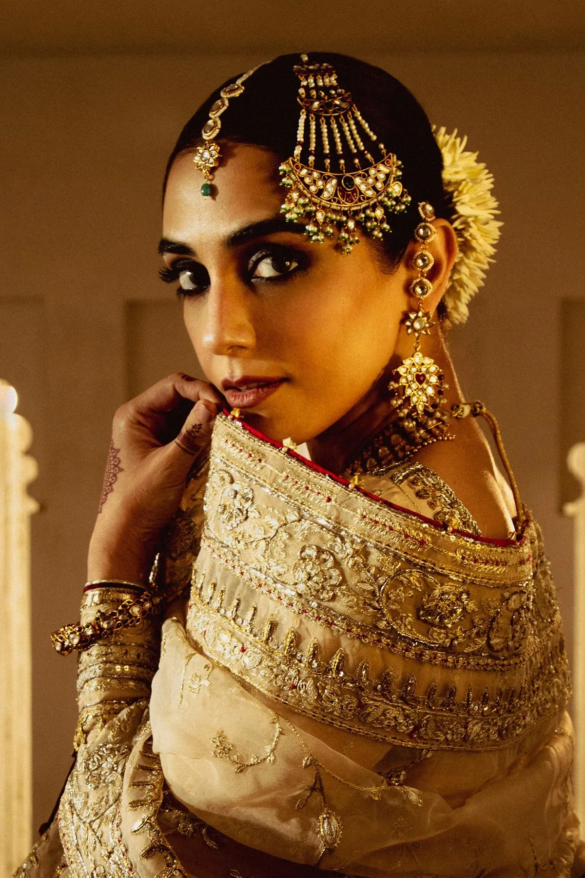 Nikkah Dress in Pishwas Frock and Raw Silk Lehnga Style
