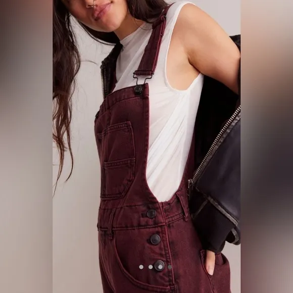 NWOT Free People, We The Free Ziggy Shortalls, X-Small