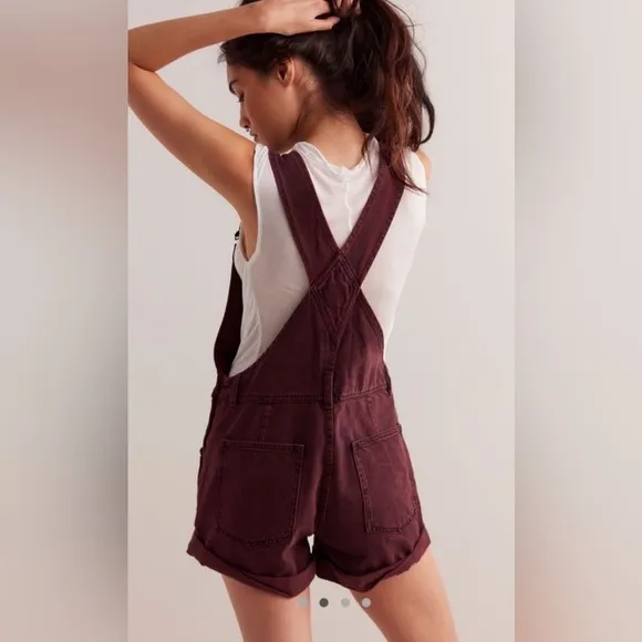 NWOT Free People, We The Free Ziggy Shortalls, X-Small
