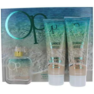 Ocean Pacific Op Summer Breeze 3 Pc Gift Set (3.4 oz Eau de Toilette Spray   8 oz   8.5 oz) for Women