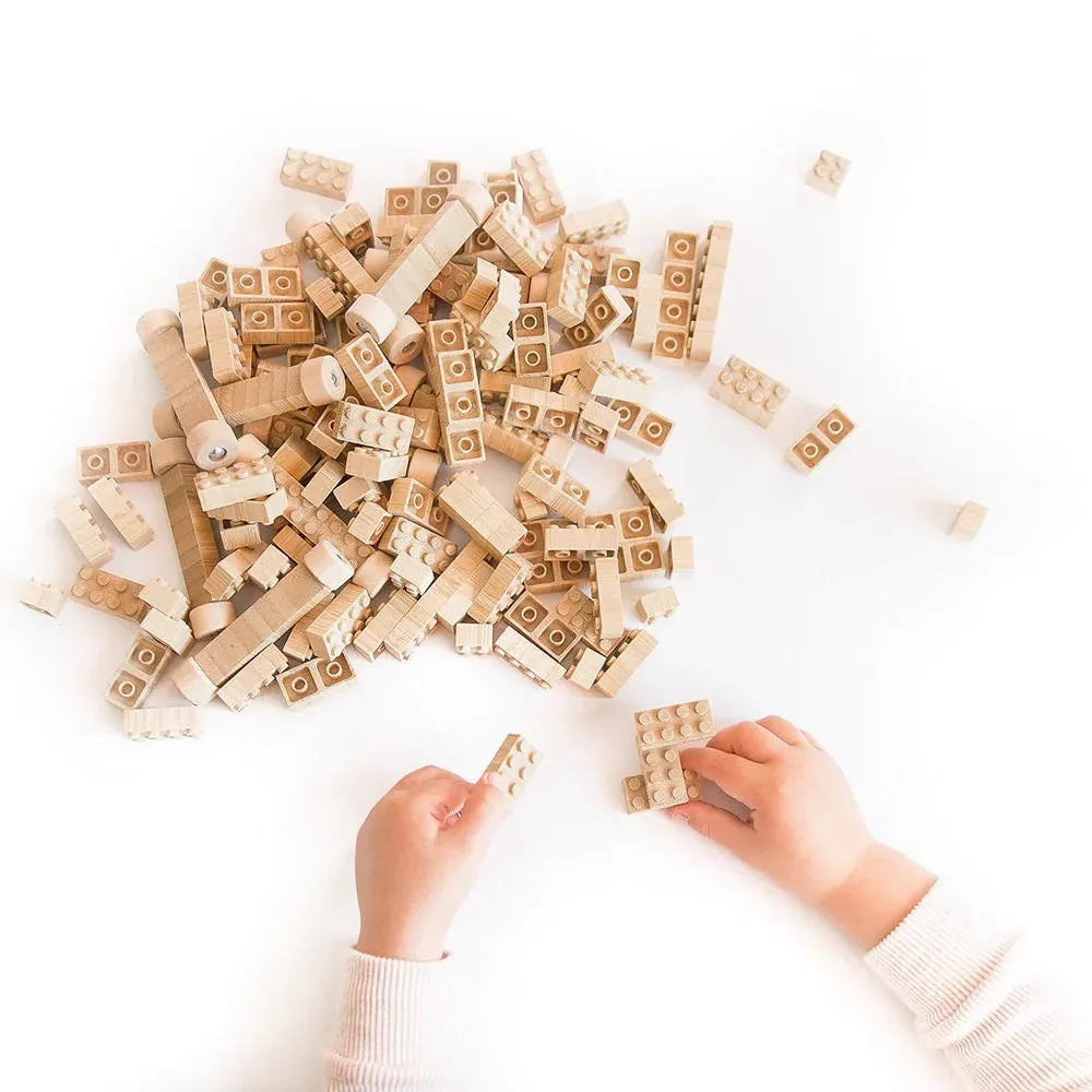 Once-Kids Eco-bricks Bamboo (90 Pieces) - FINAL SALE