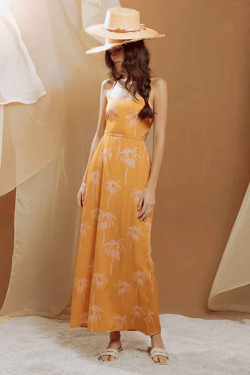Open Back Long Dress