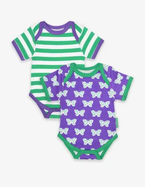 Organic Butterfly Print 2-Pack Bodysuit
