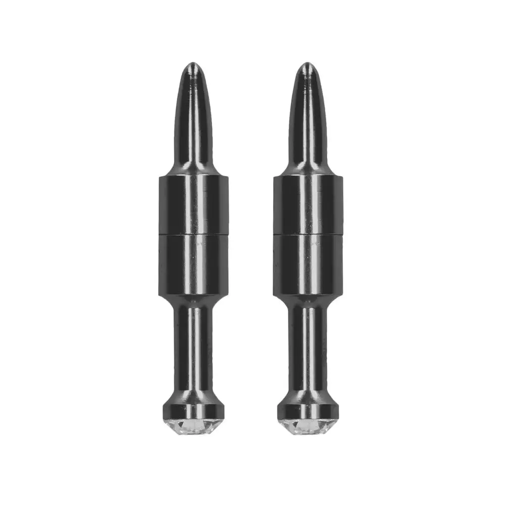 Ouch Metal Grey Magnetic Nipple Clamps Diamond Pin