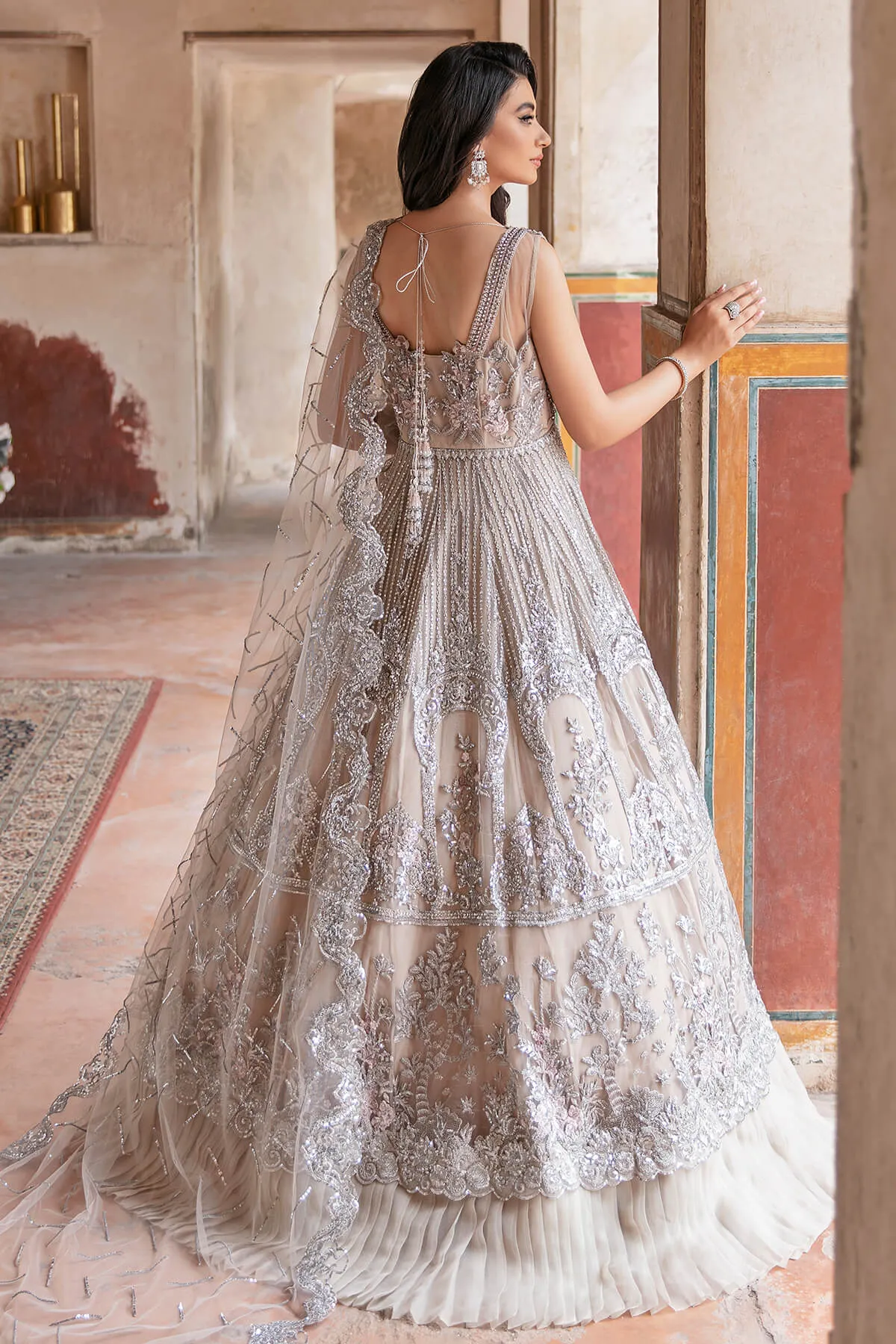 Pakistani Wedding Dress in Pishwas and Lehenga Style