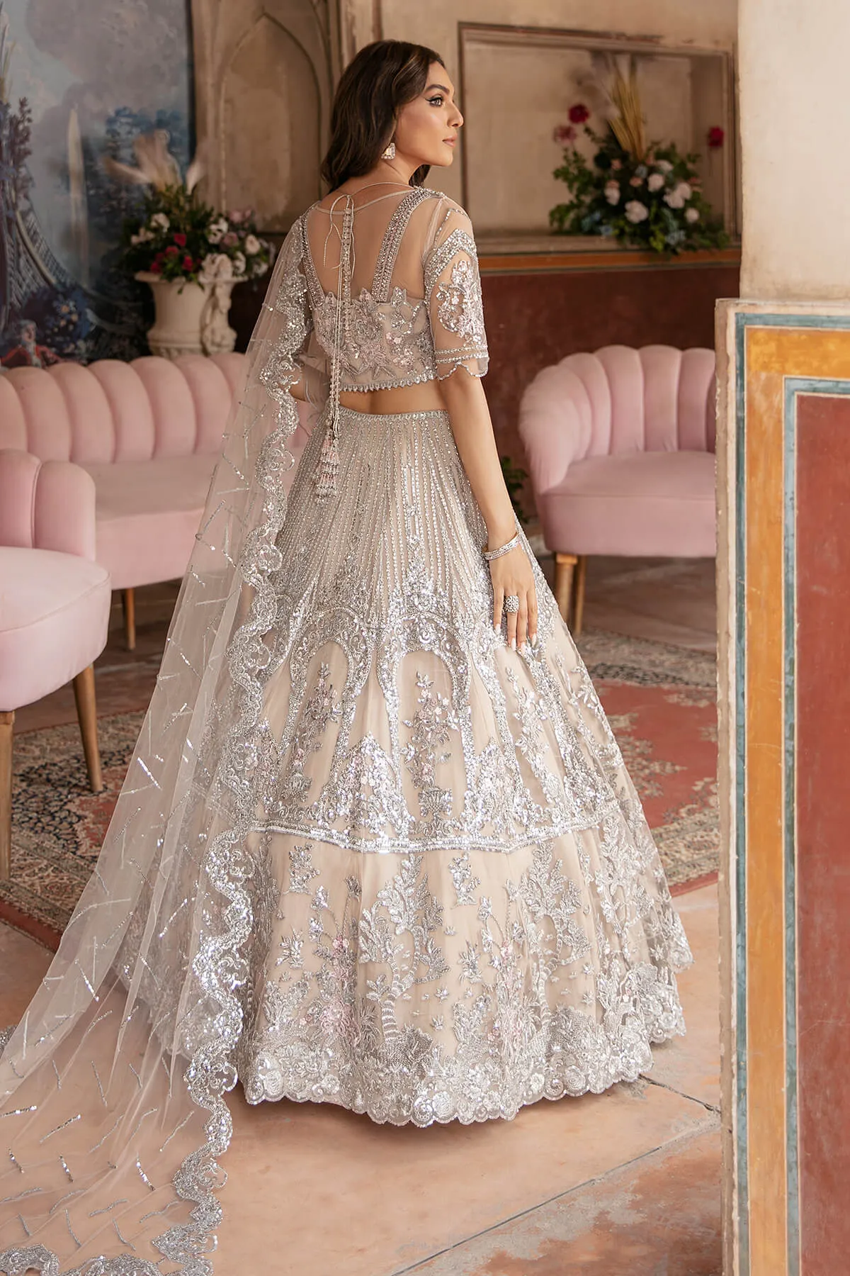 Pakistani Wedding Dress in Pishwas and Lehenga Style