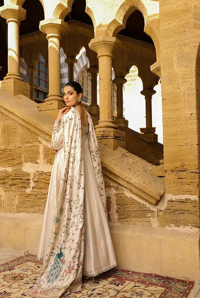 Pakistani Wedding Dress in Royal Pishwas Frock Style