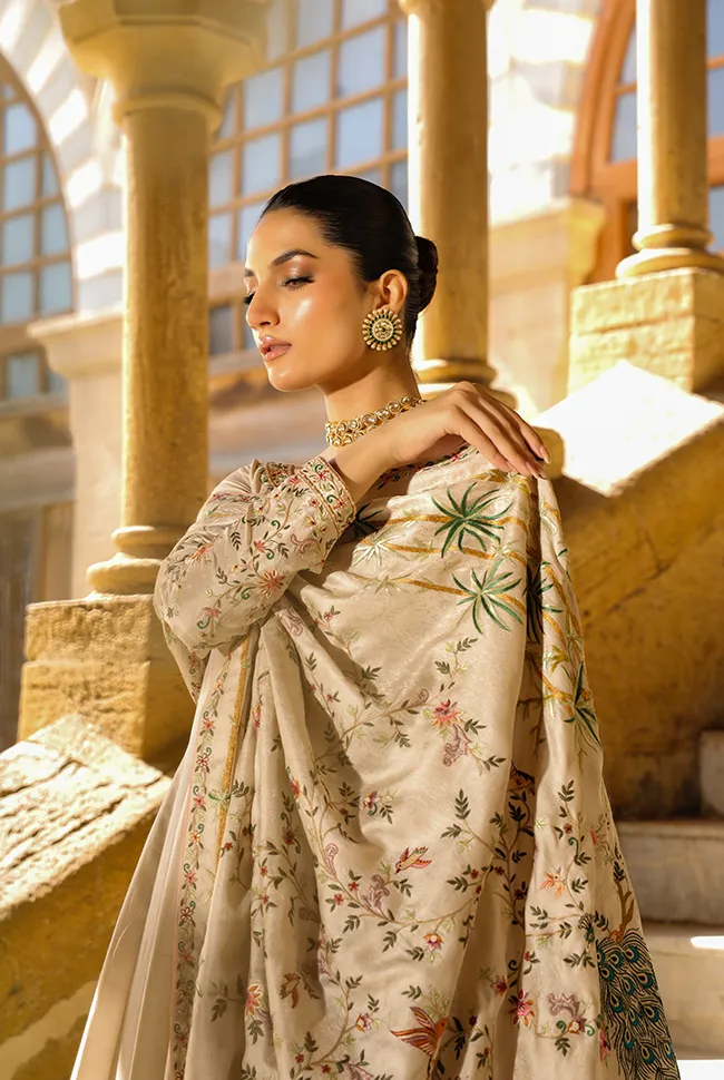 Pakistani Wedding Dress in Royal Pishwas Frock Style