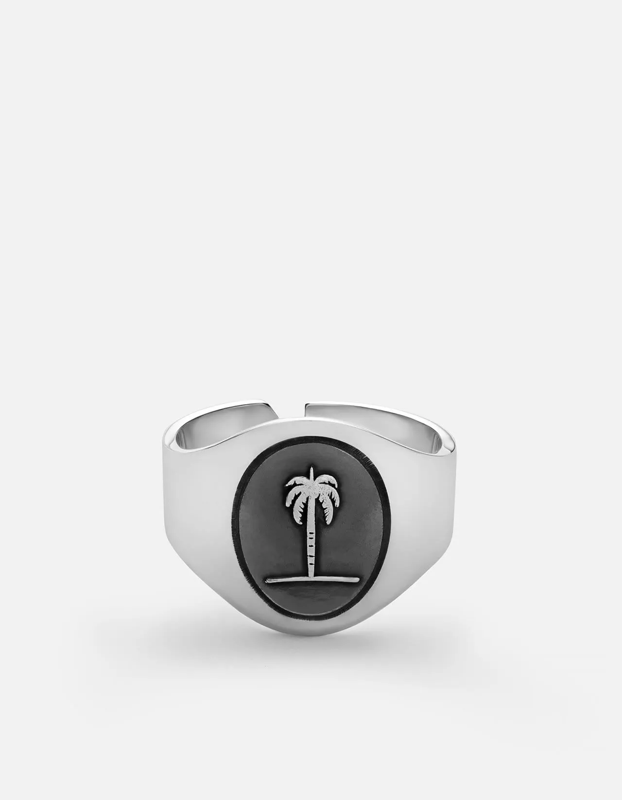 Palm Tree Ring, Sterling Silver