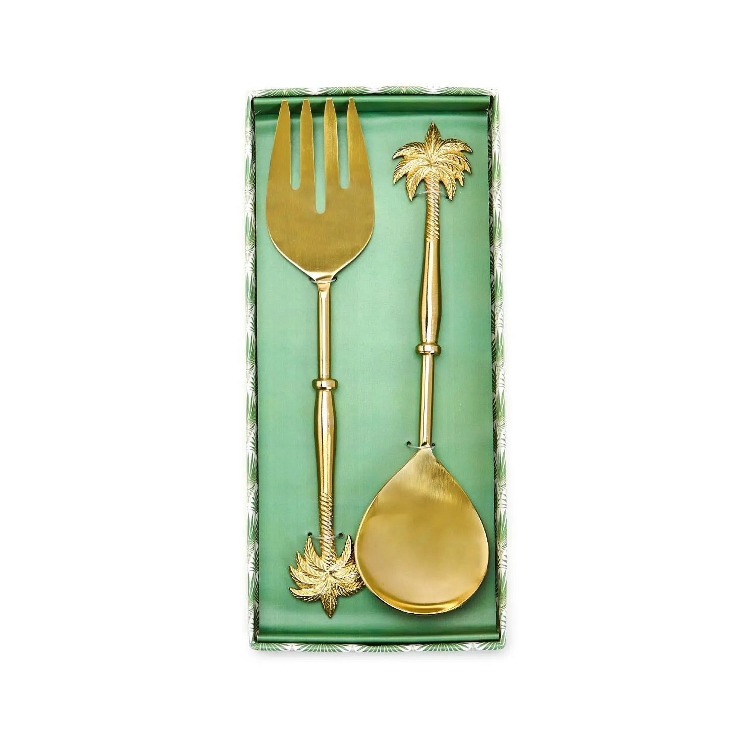 Palm Tree Servers Set of 2 in Gift Box