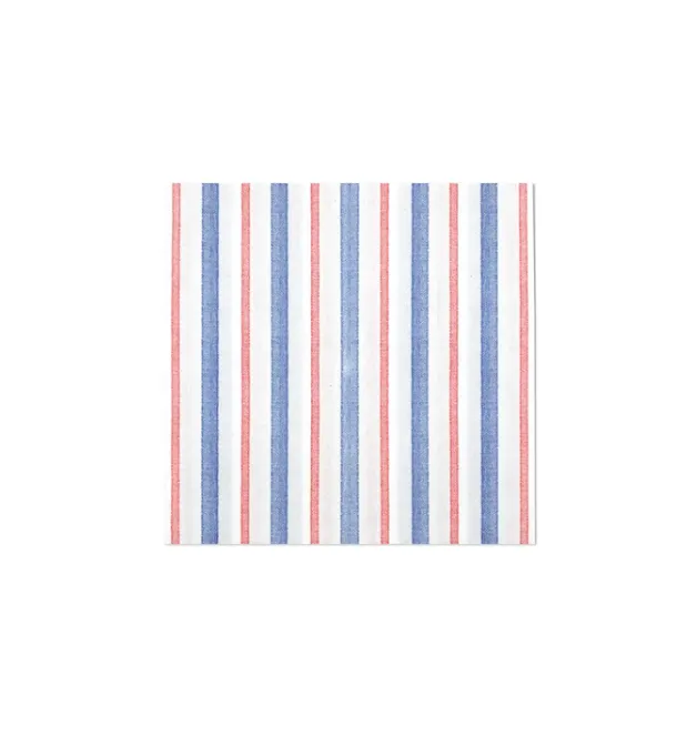 Papersoft Napkins Americana Stripe Cocktail Napkins (Pack of 20)