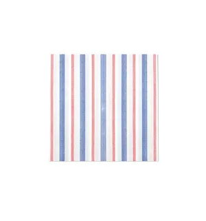 Papersoft Napkins Americana Stripe Cocktail Napkins (Pack of 20)