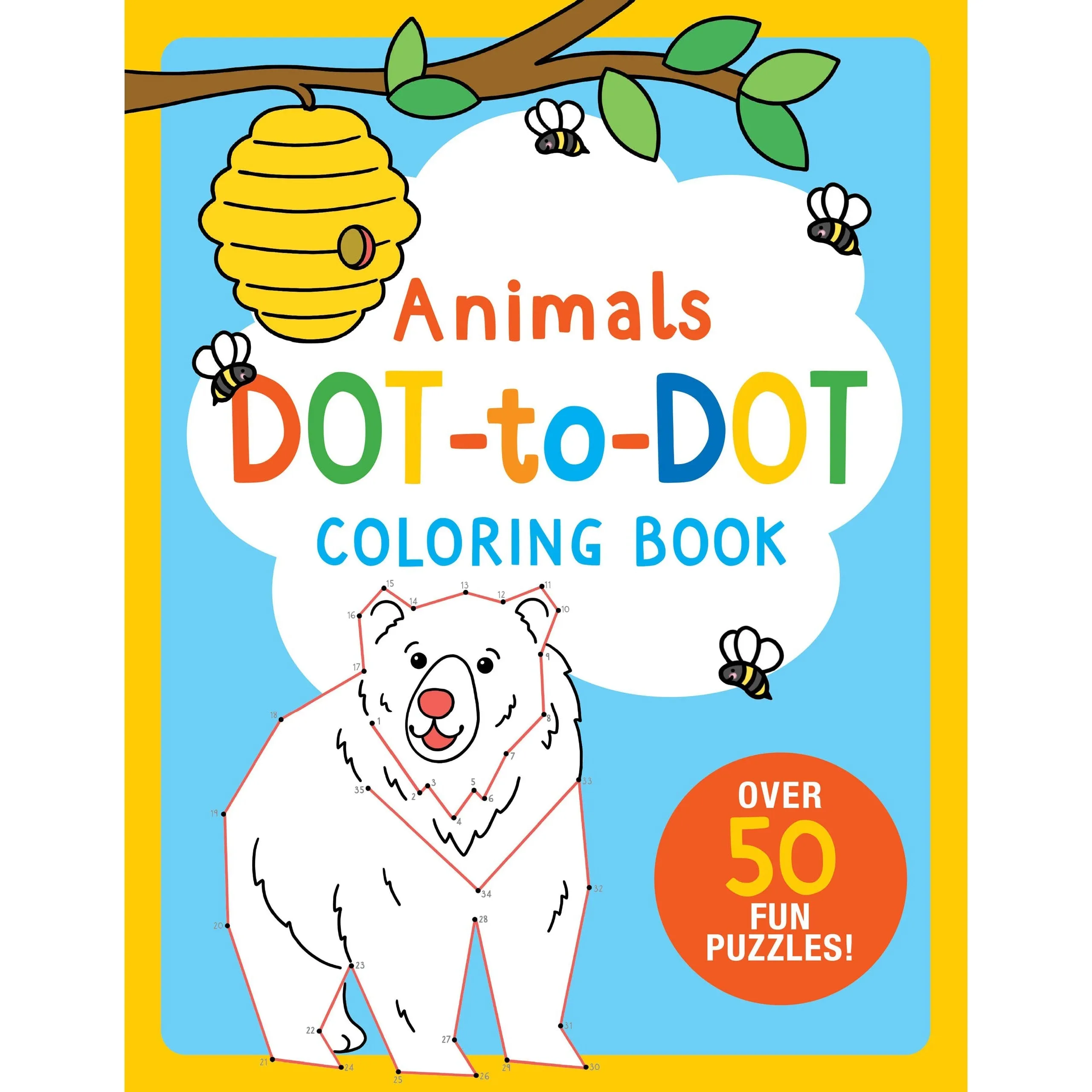Peter Pauper Press: Animals Dot-to-Dot Coloring & Activity Book (Paperback Book) - Over 50 Fun Puzzles