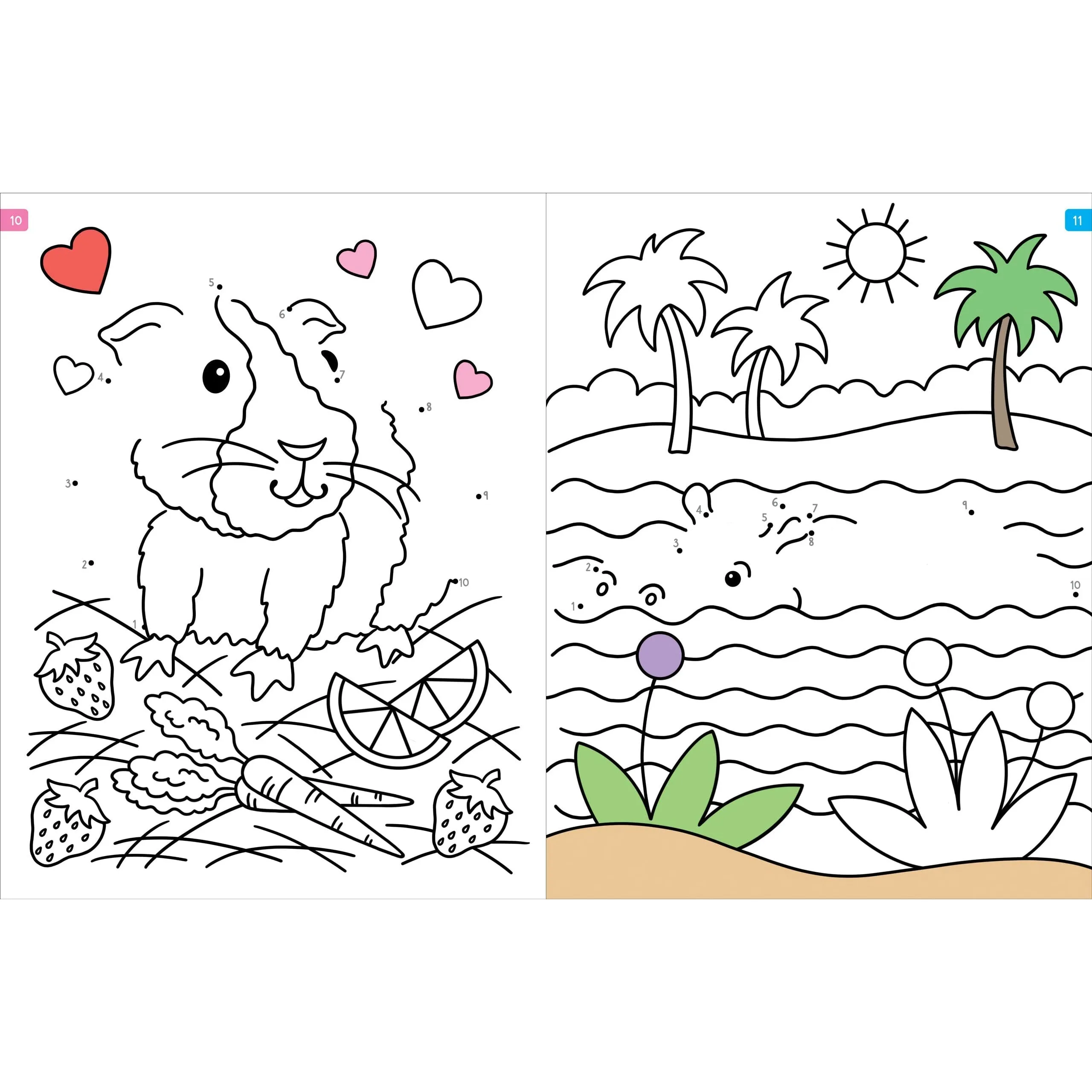 Peter Pauper Press: Animals Dot-to-Dot Coloring & Activity Book (Paperback Book) - Over 50 Fun Puzzles