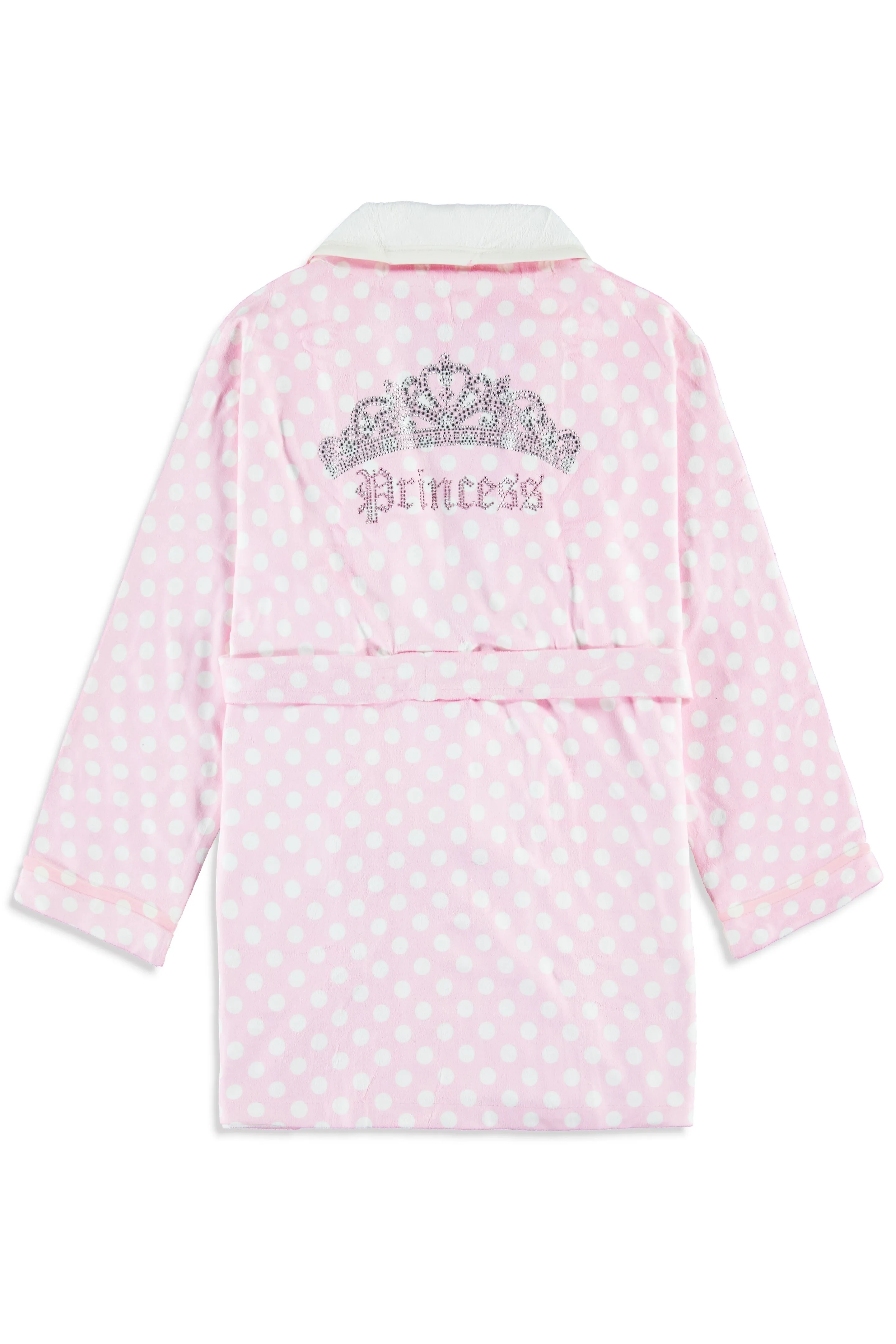 Pink Polka Dot w/ Princess Kids Robe