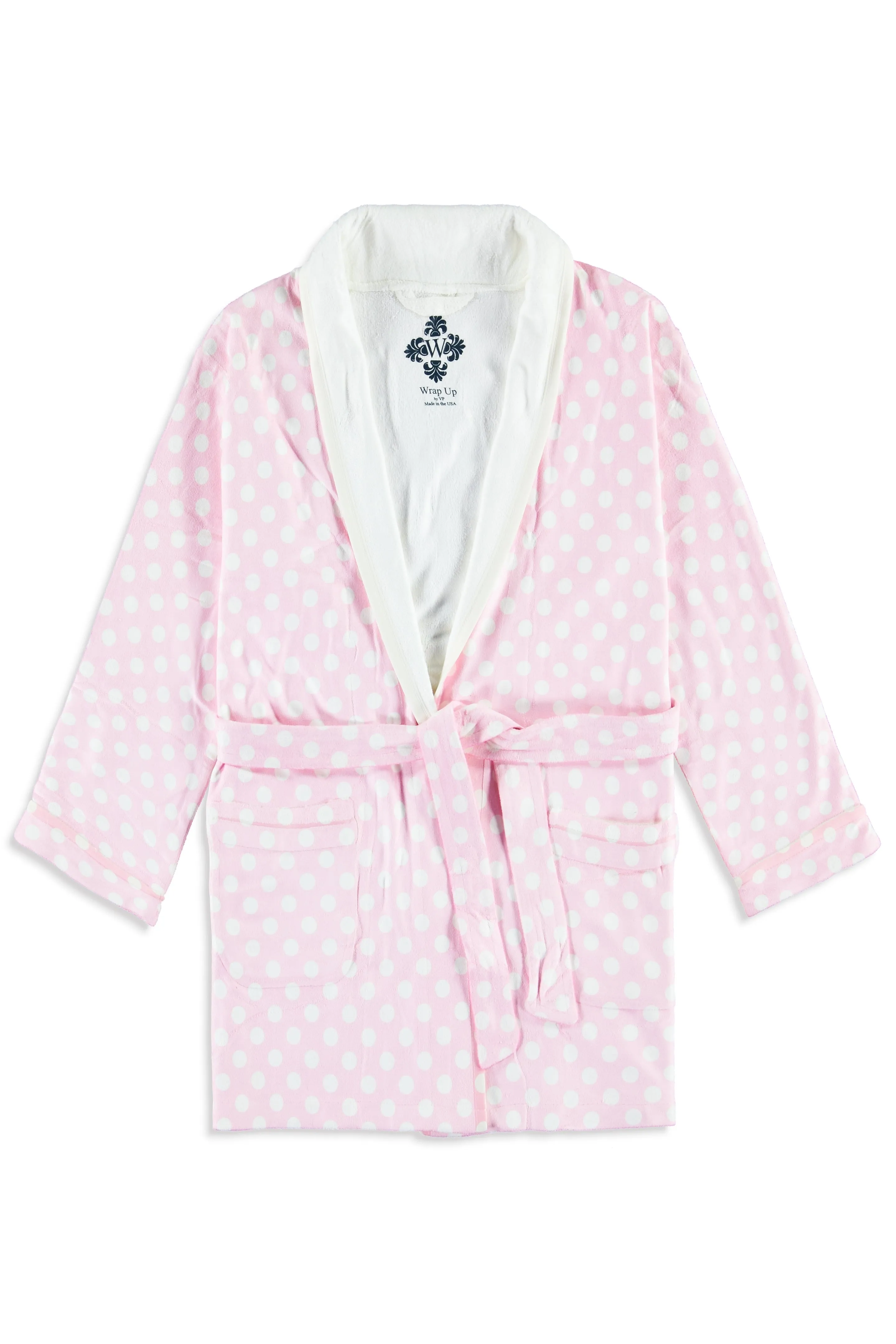 Pink Polka Dot w/ Princess Kids Robe