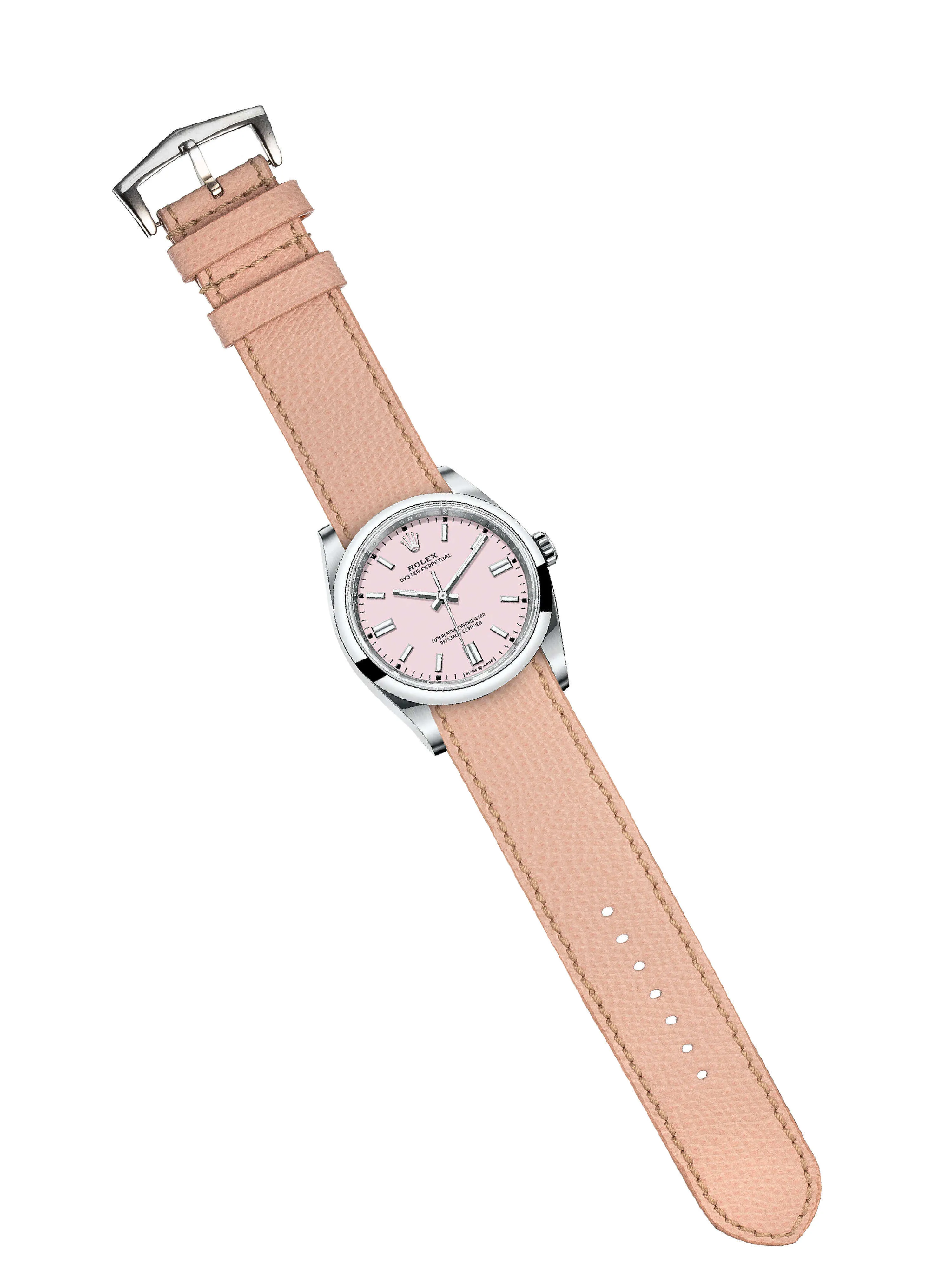 Pink Single Pass Watch Strap