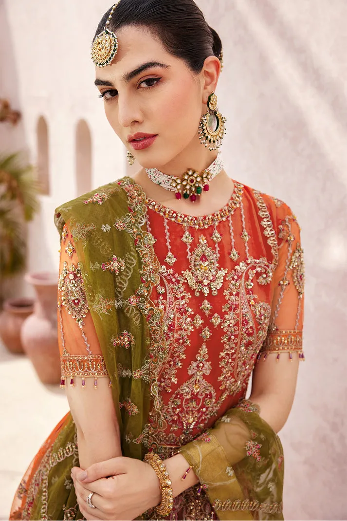 Pishwas Frock and Trouser Style Pakistani Wedding Dress