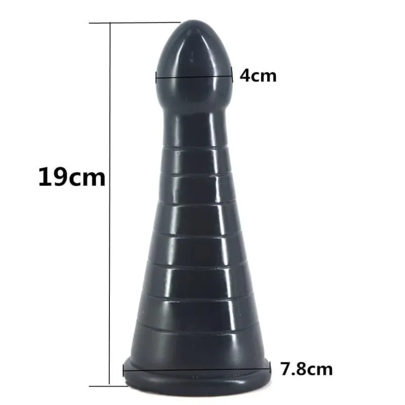 Plug Anal XL hat shape Noir