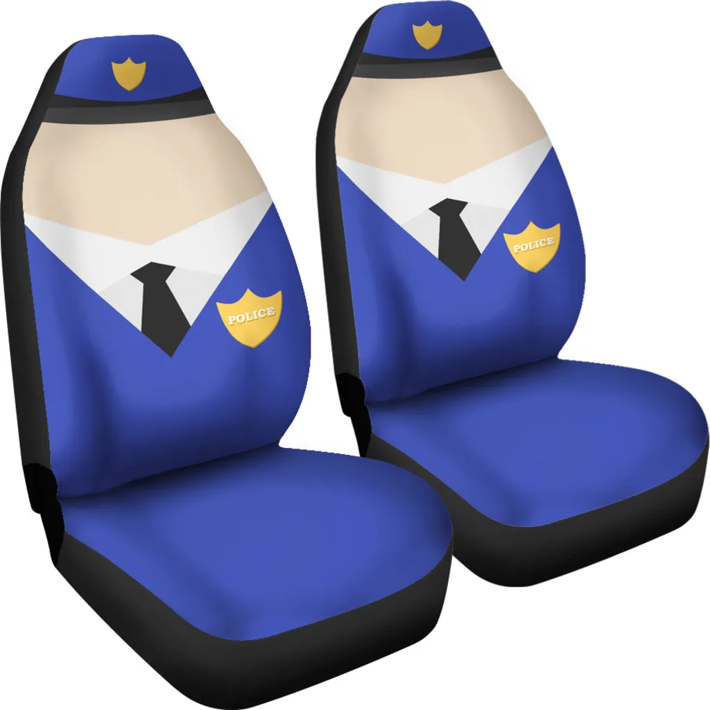 Police - Car Cover Seats - (Set of 2)