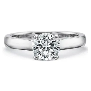 Precision Set Flush Fit Solitaire Diamond Engagement Ring