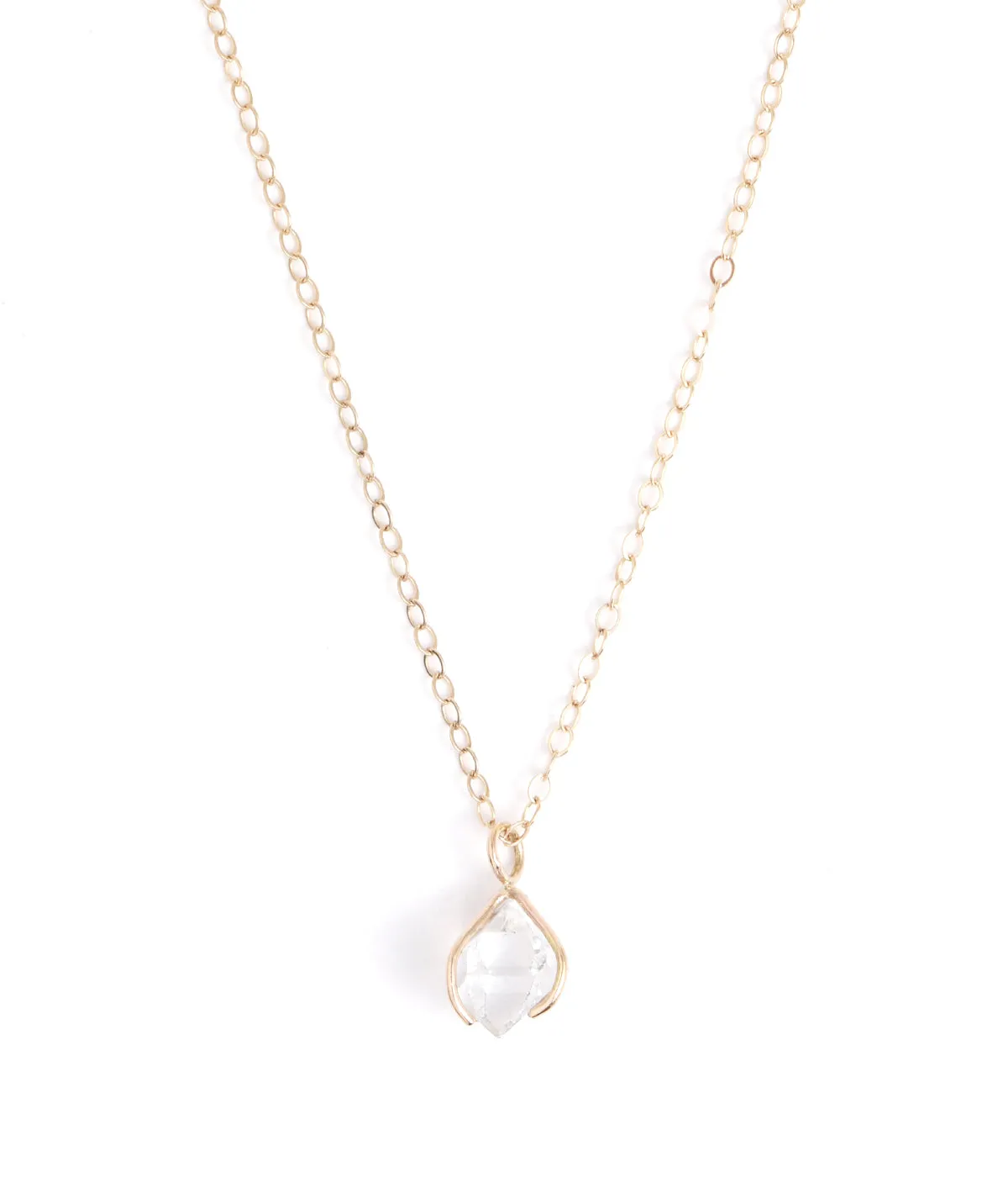 Prong Set Herkimer Necklace
