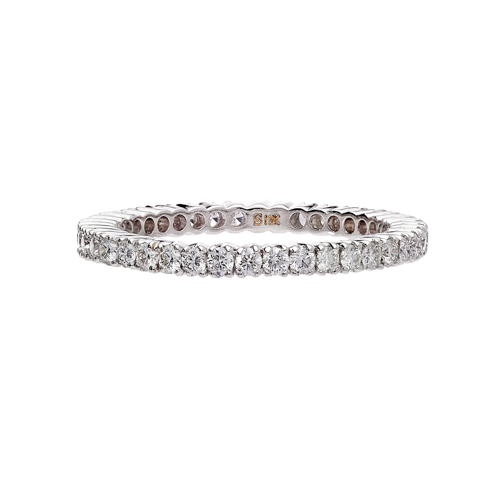 Prong White Diamond Band