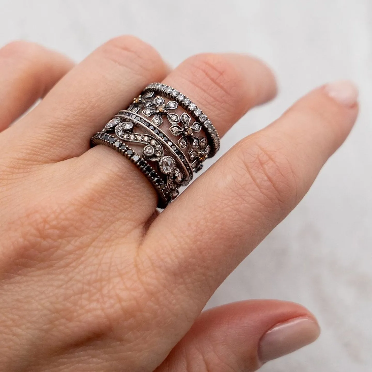 Prong White Diamond Band