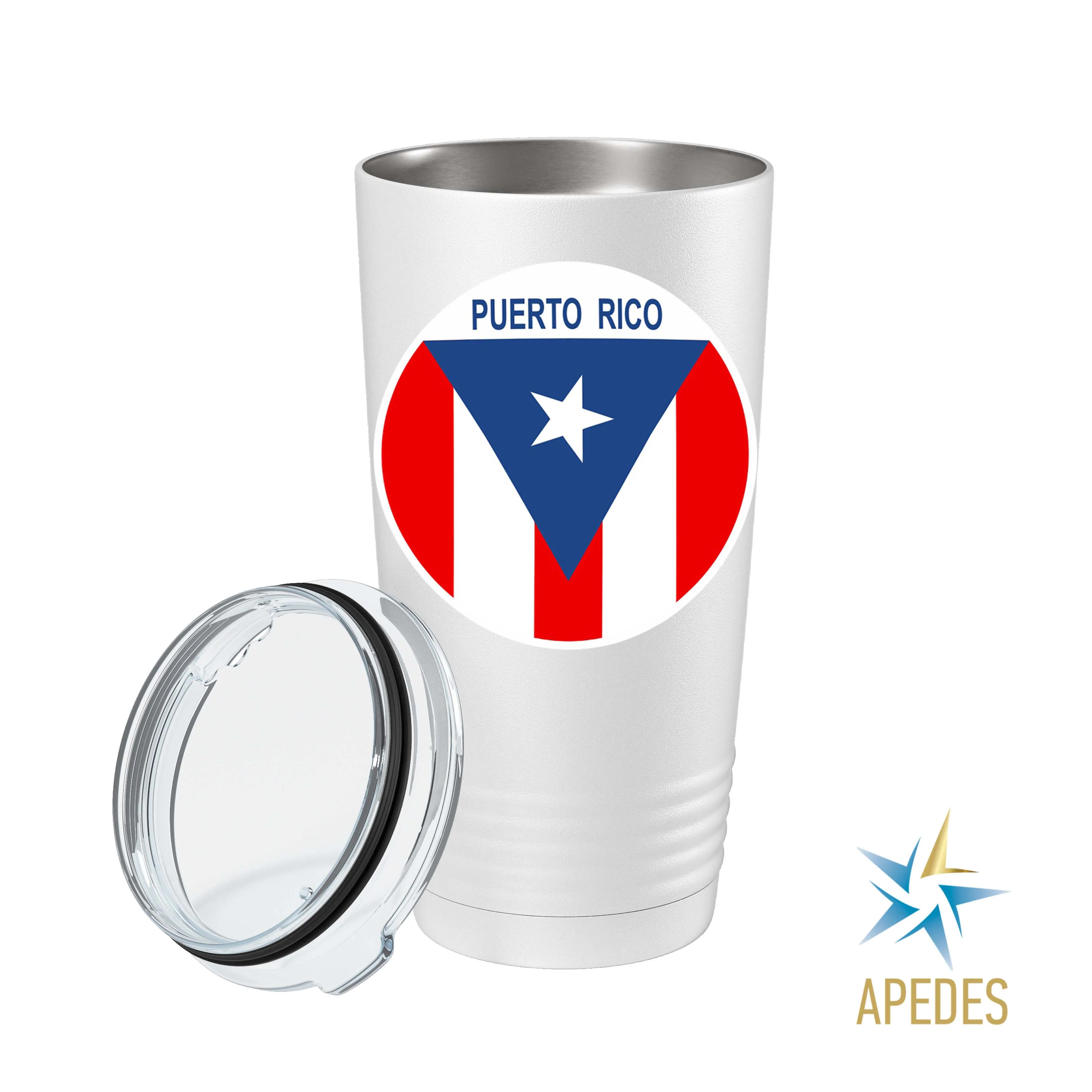 Puerto Rico Flag Stainless Steel Tumbler 20 OZ