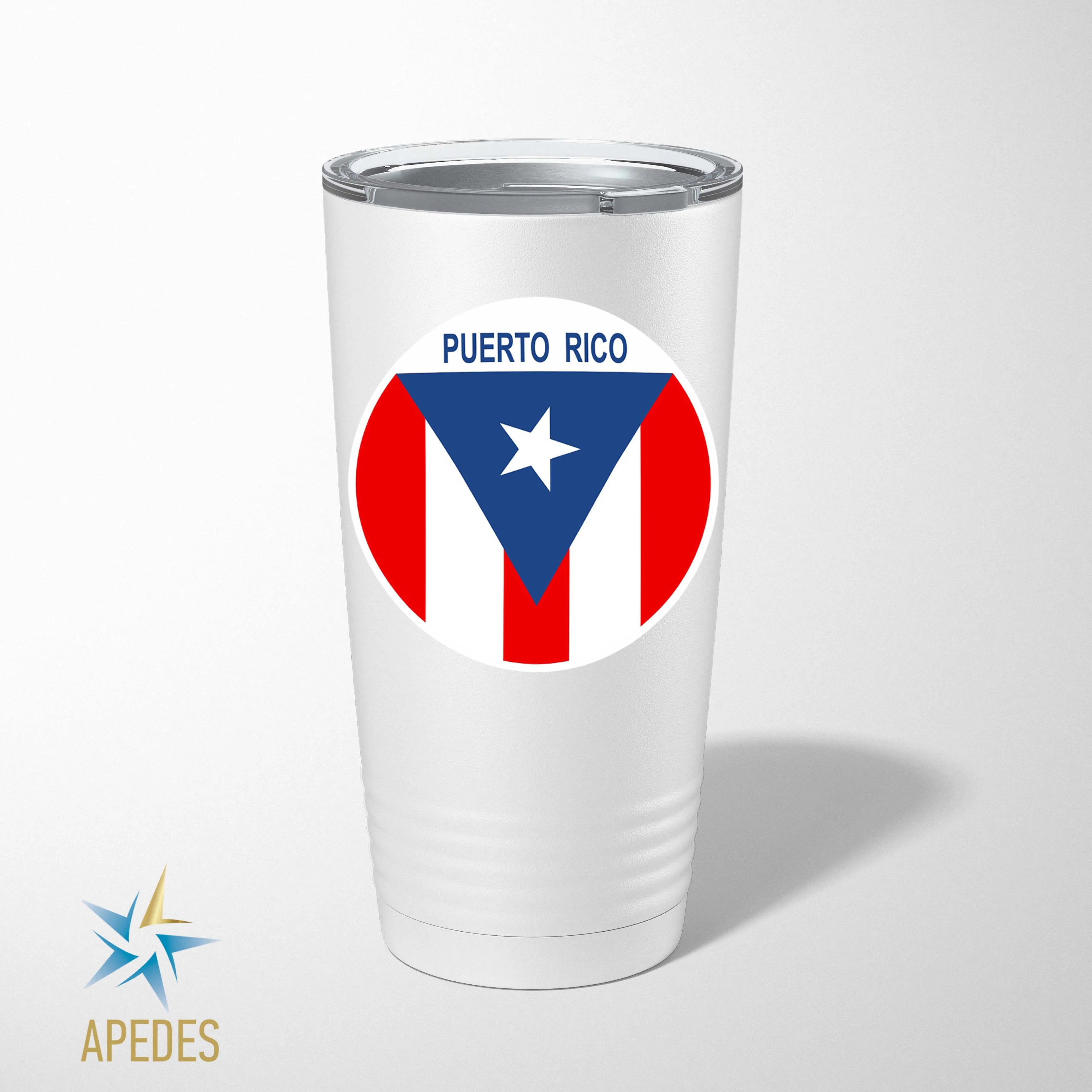 Puerto Rico Flag Stainless Steel Tumbler 20 OZ
