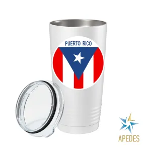 Puerto Rico Flag Stainless Steel Tumbler 20 OZ