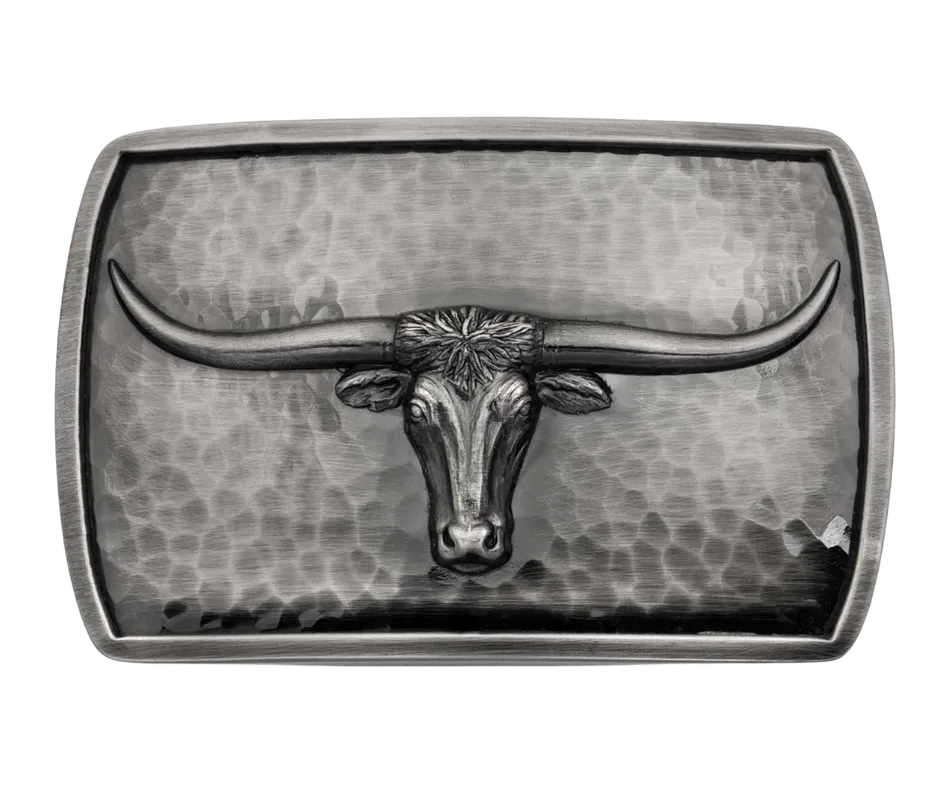 River Rock Longhorn Belt Buckle