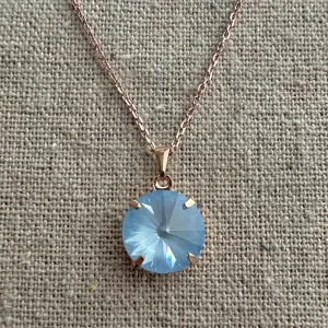 Rivoli Solitaire Necklace • 12mm