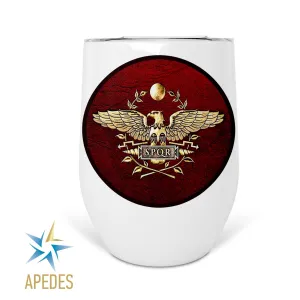 Roman Empire Stainless Steel Stemless Wine Cup 12 OZ