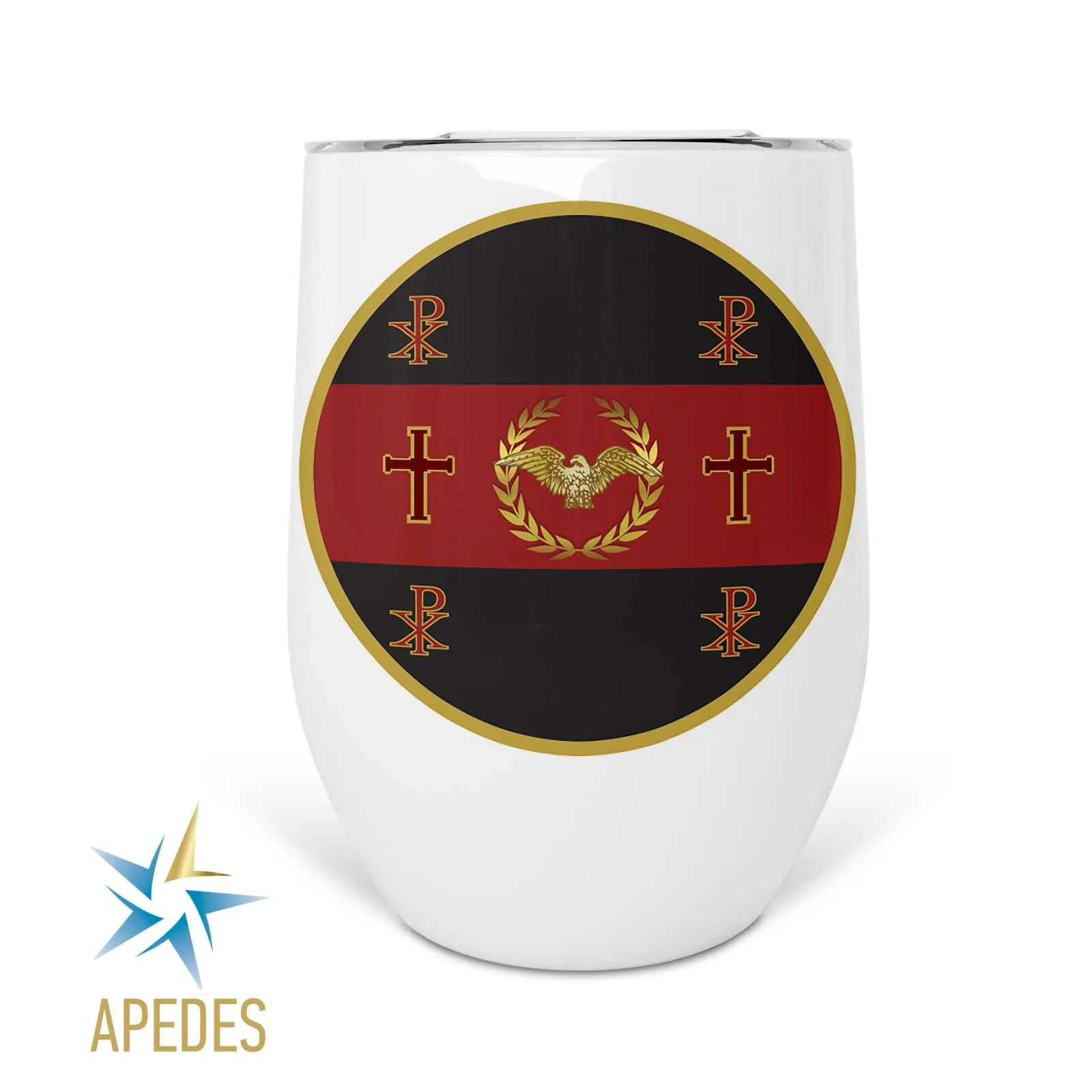 Roman Empire Stainless Steel Stemless Wine Cup 12 OZ