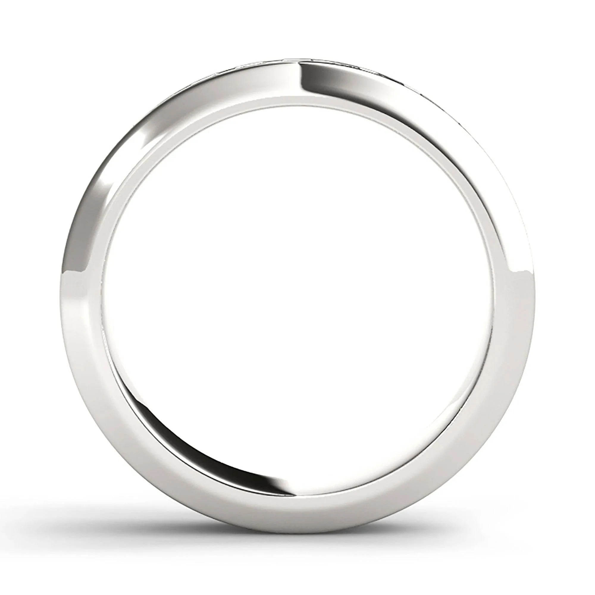 Round Cut Diamond Solid Gold Mens Ring