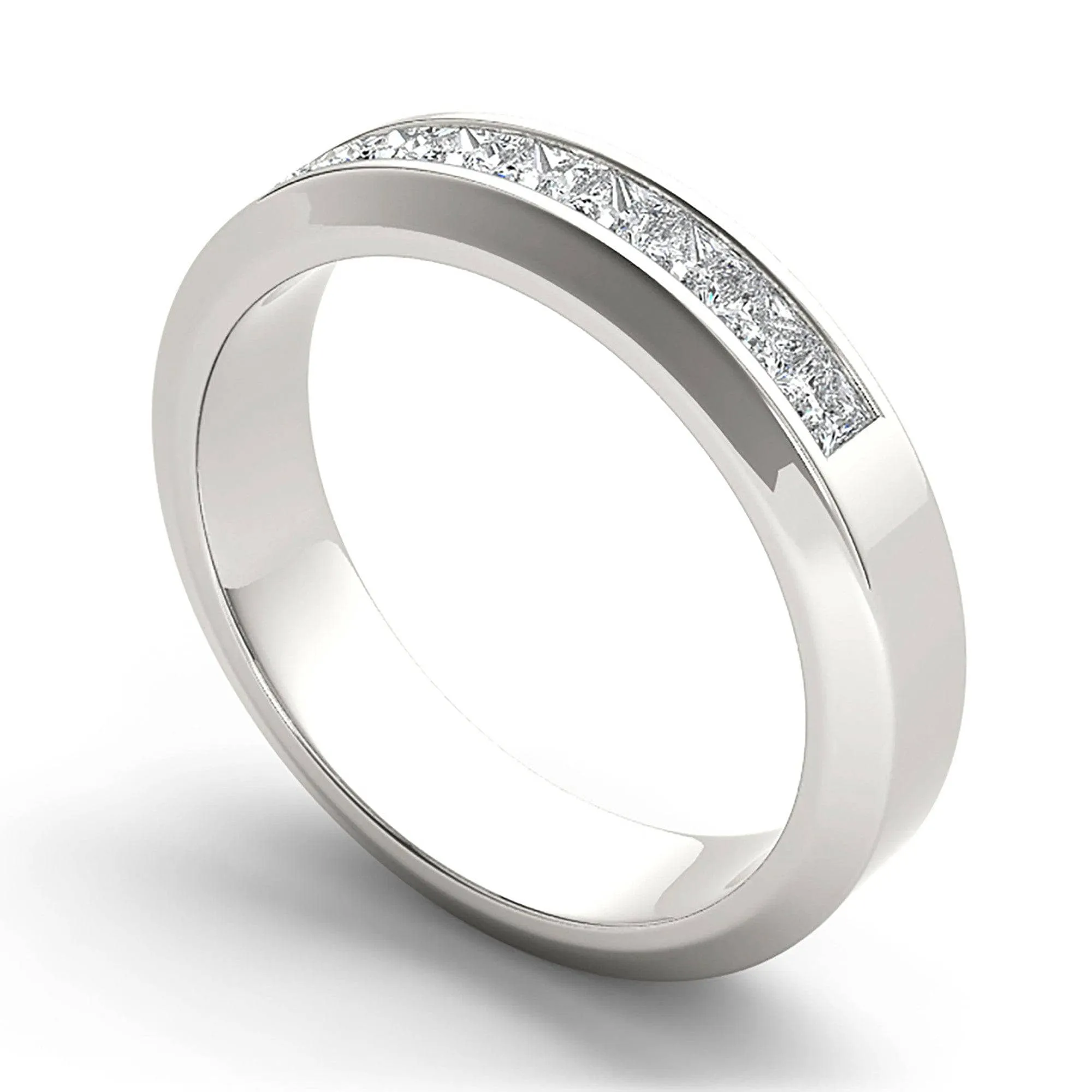 Round Cut Diamond Solid Gold Mens Ring