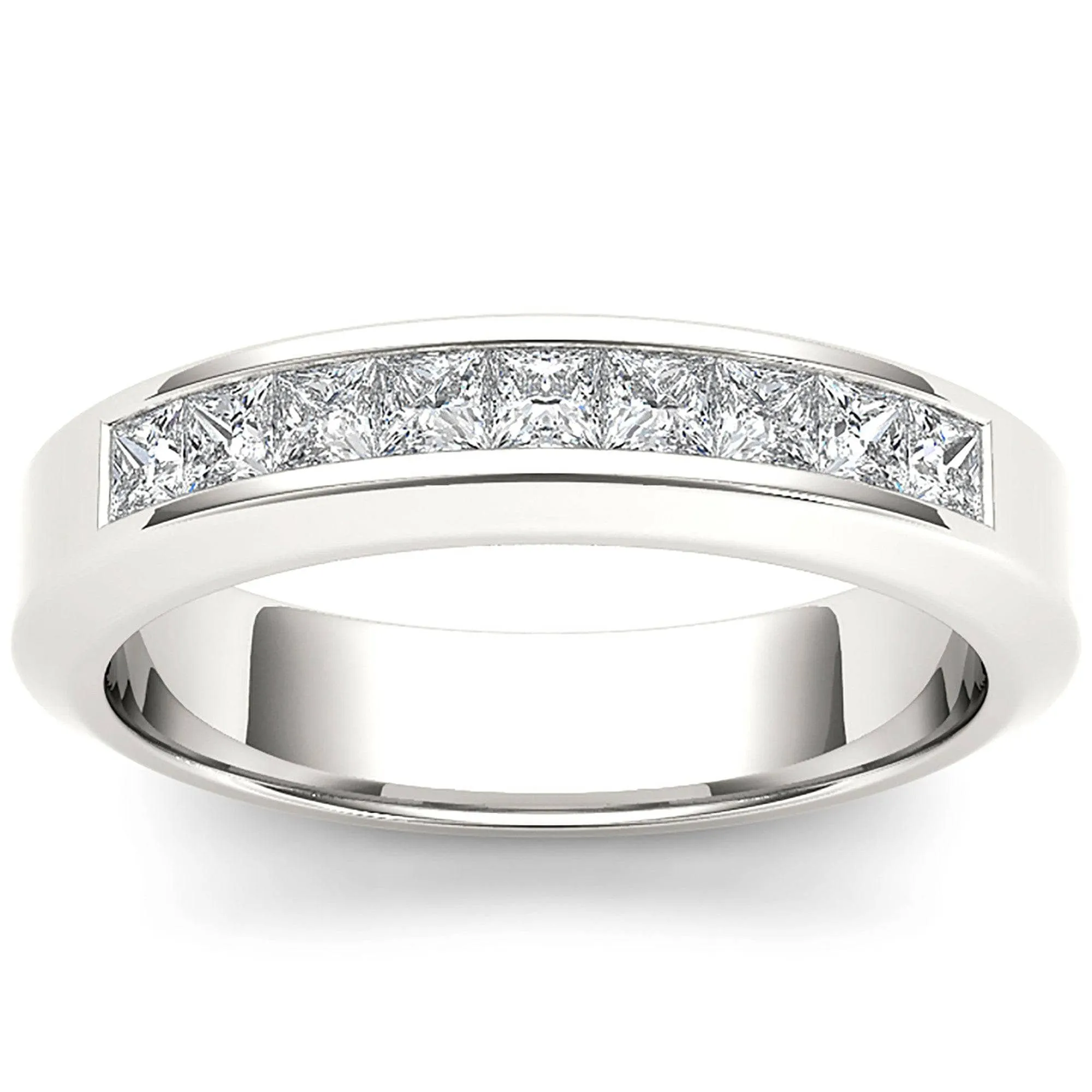 Round Cut Diamond Solid Gold Mens Ring