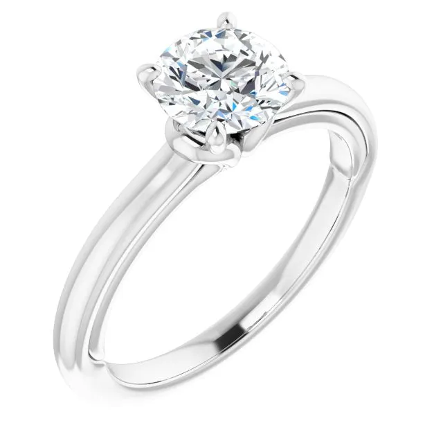 Round Diamond Solitaire Engagement Ring