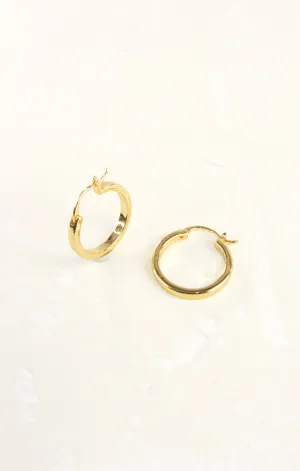 Simple Plain Hoop Earrings