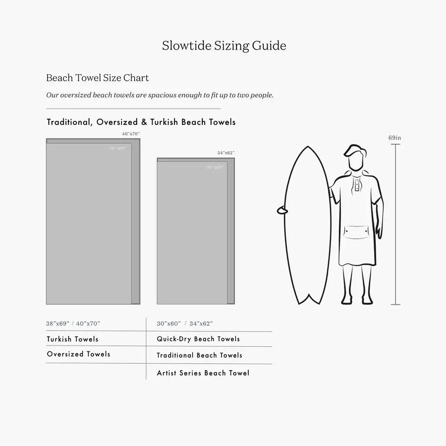 Slowtide Hala Green Beach Towel