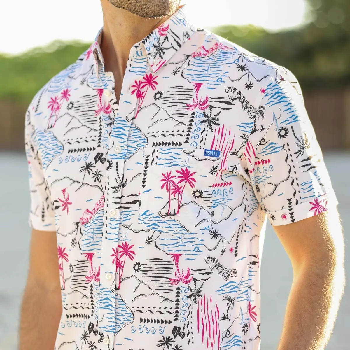 Soleil Beach (Day) – KUNUFLEX Short Sleeve Shirt